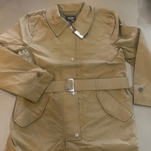 Filson Women’s Sawyer Trench, jacket, coat Marsh Olive - Picture 1 of 10